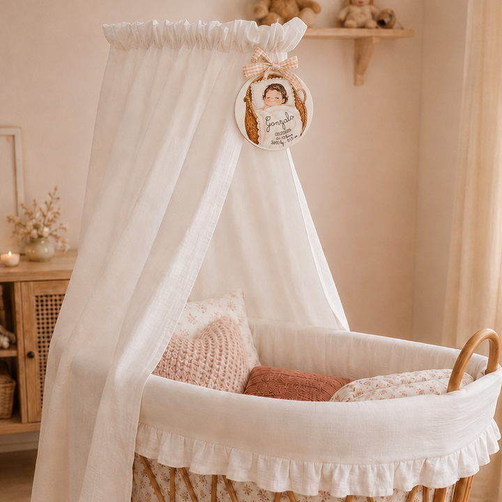 Medallón nacimiento bebés en cerámica pequeño