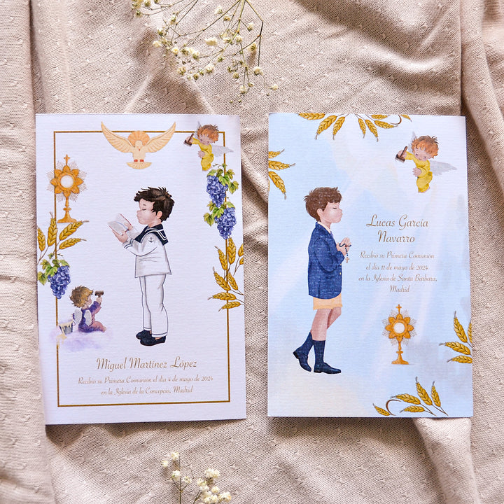 Recordatorio de Comunión sencillo Niños