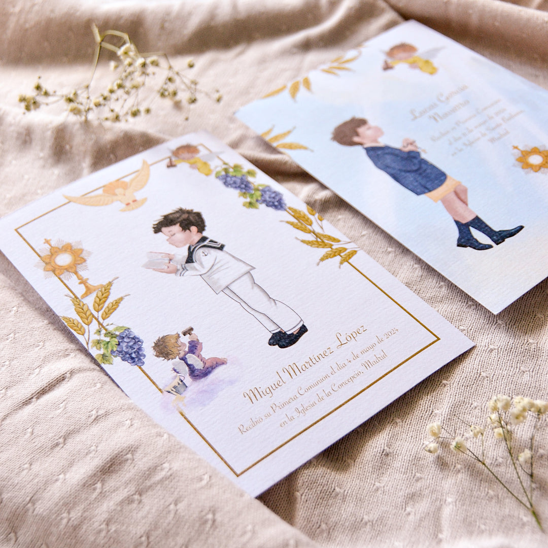 Recordatorio de Comunión sencillo Niños