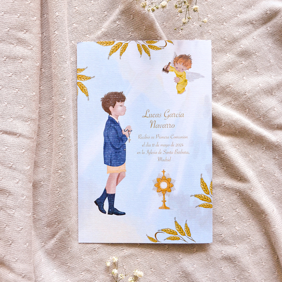 Recordatorio de Comunión sencillo Niños