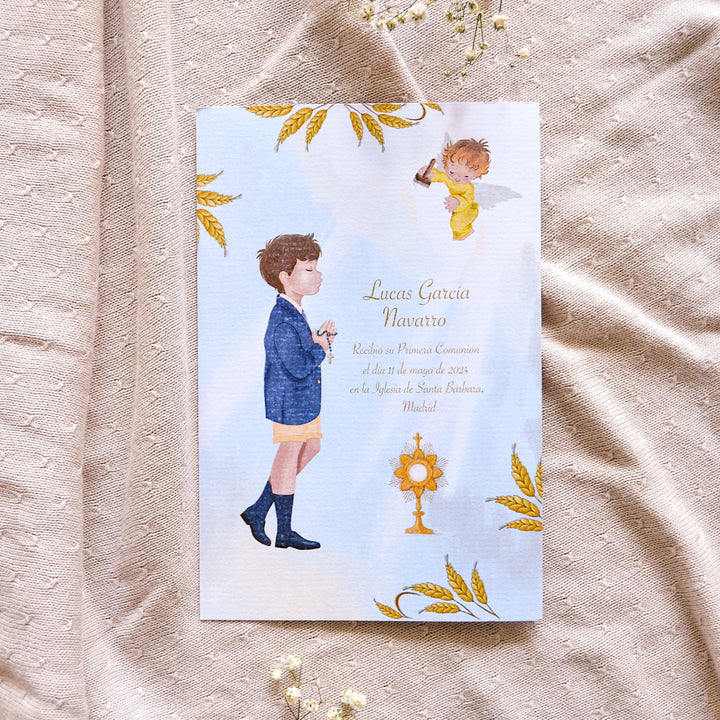 Recordatorio de Comunión sencillo Niños