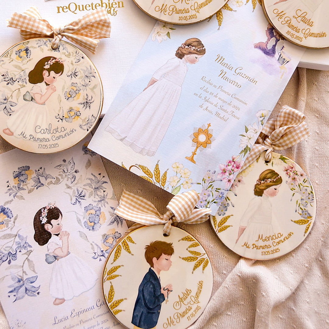 Medallones de cerámica para Comunión 9,2 cm