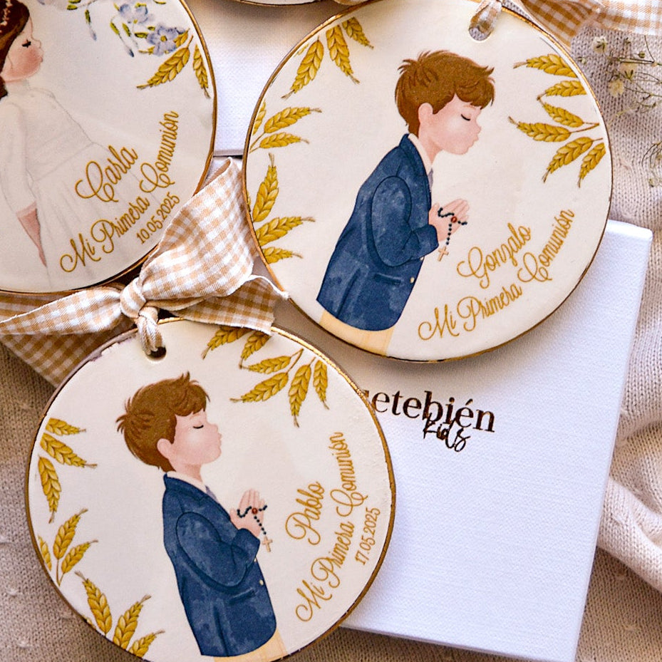 Medallones de cerámica para Comunión 9,2 cm