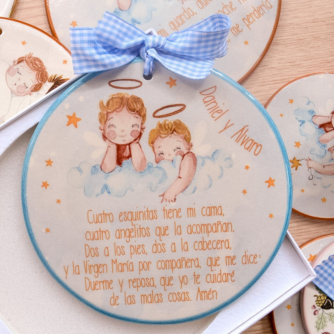 Angelitos 4 esquinitas 15 cm
