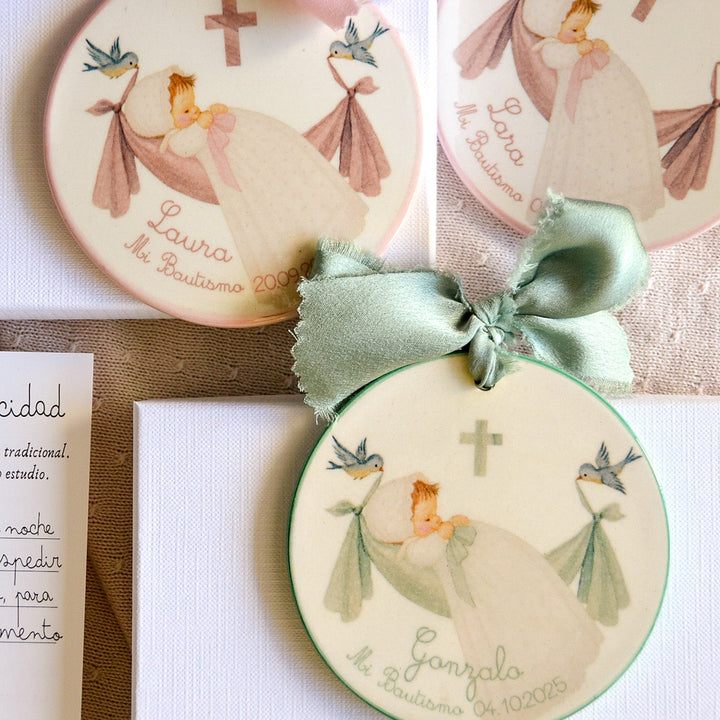 Recordatorios de Bautizo en cerámica