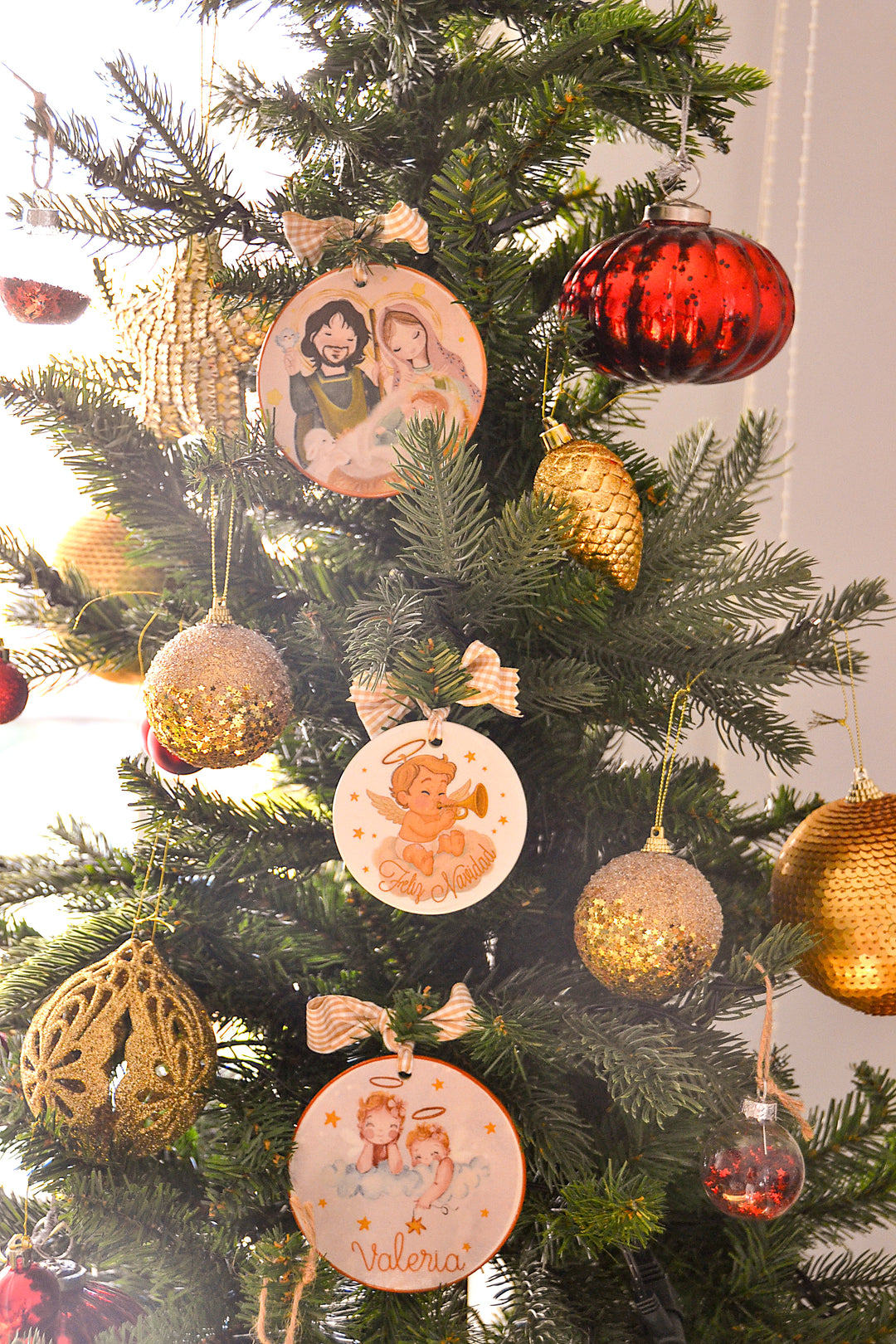 Medallón Celestín Navidad Angelito 7 cm