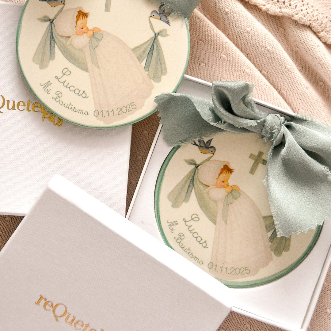 Recordatorios de Bautizo en cerámica