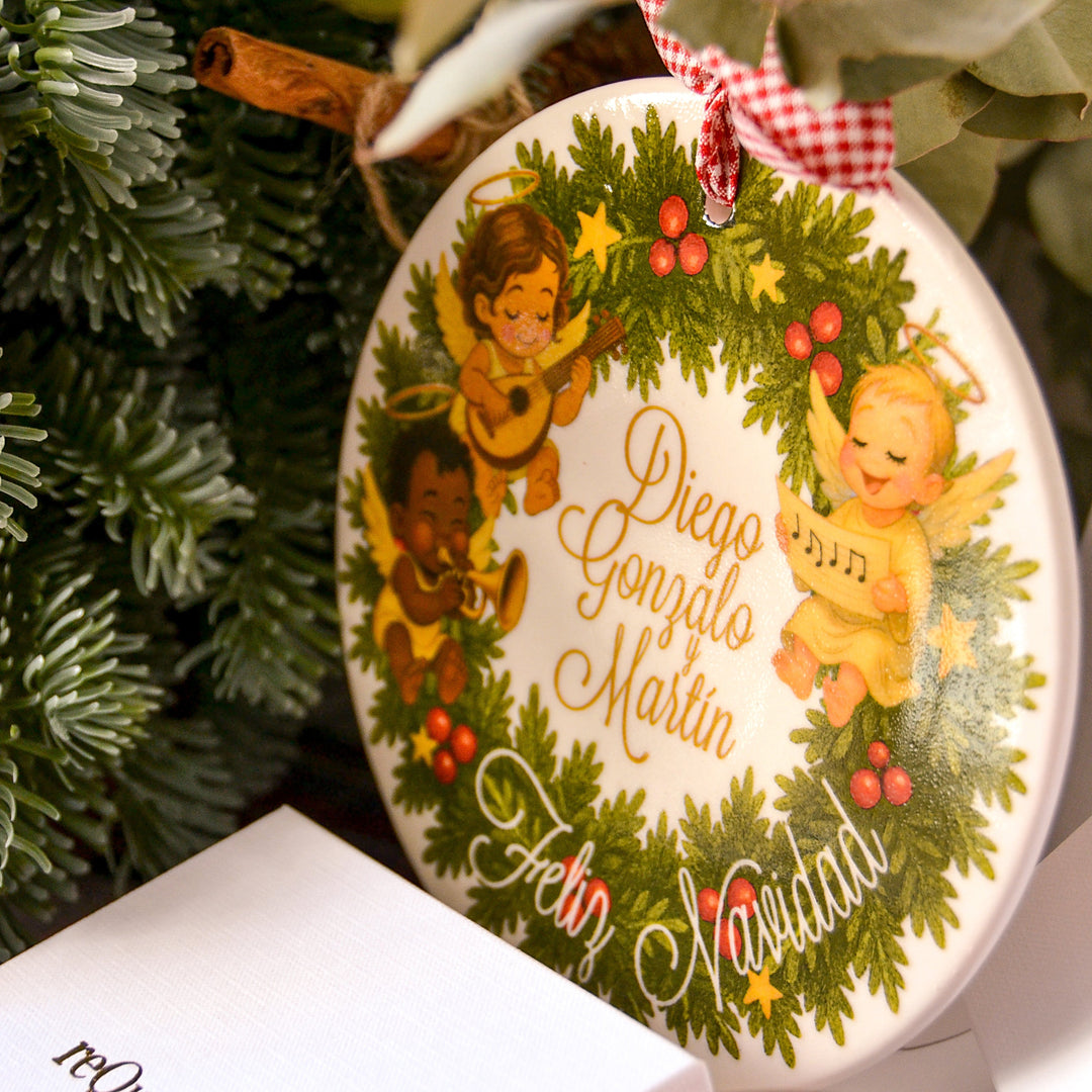 Corona la Pandilla, 3 angelitos  (15 cm)