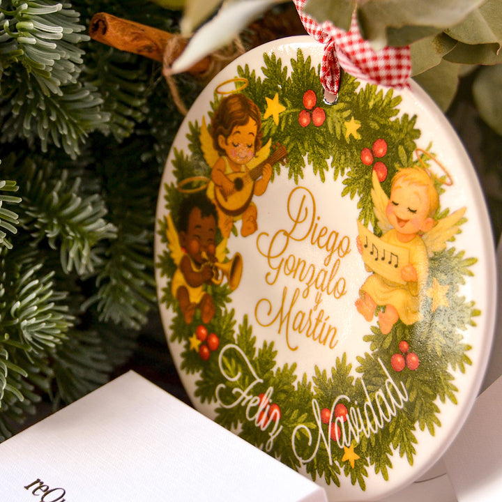 Corona la Pandilla, 3 angelitos  (15 cm)