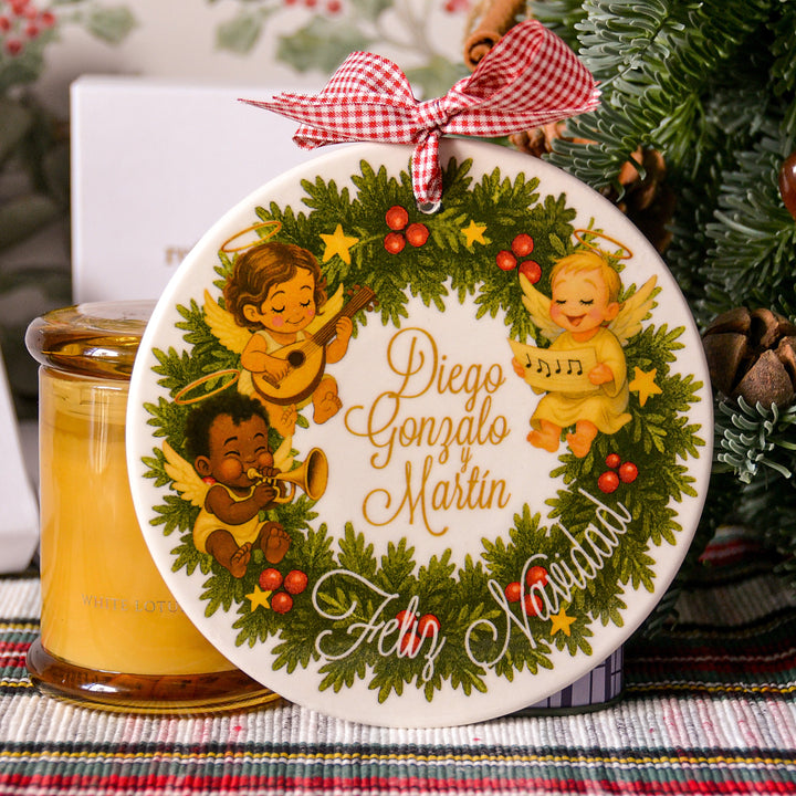 Corona la Pandilla, 3 angelitos  (15 cm)