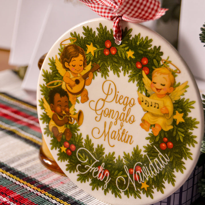 Corona la Pandilla, 3 angelitos  (15 cm)