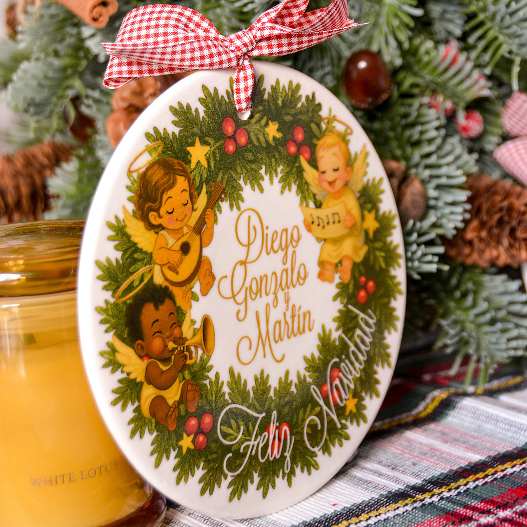 Corona la Pandilla, 3 angelitos  (15 cm)