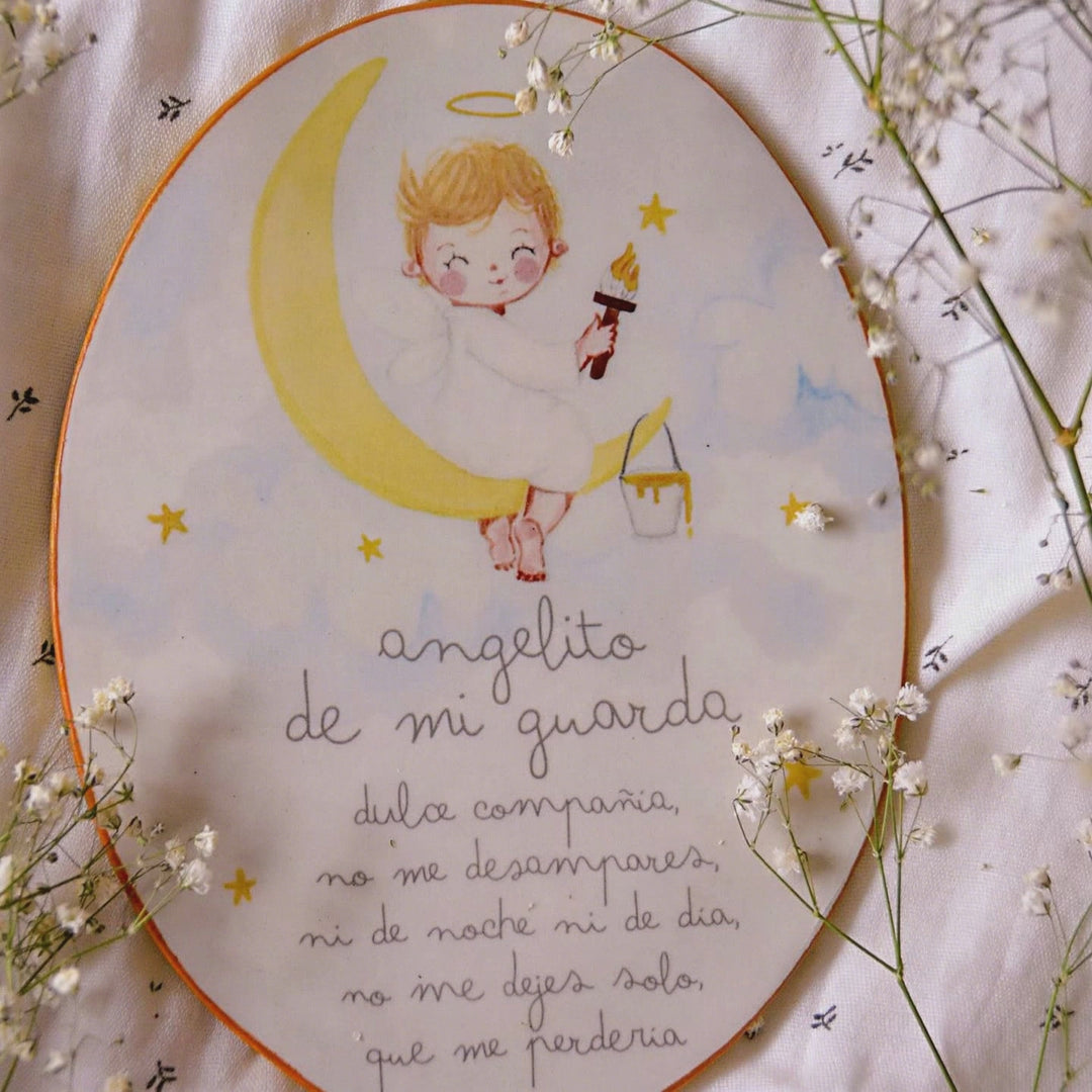 Angelito de mi guarda 15x20 cm