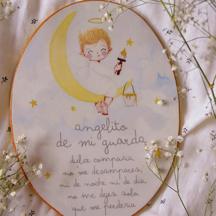 Angelito de mi guarda 15x20 cm