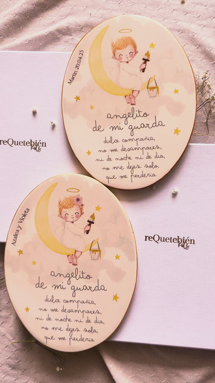 Angelito de mi guarda  — el más grande, con su oración completa